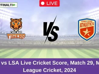 CHT vs LSA Live Cricket Score, Match 29, Minor League Cricket, 2024