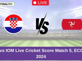 CRO vs IOM Live Cricket Score Match 5, ECC T10, 2024