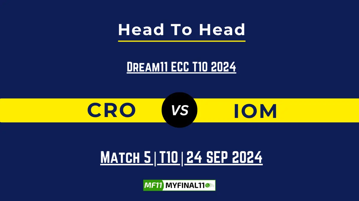 CRO vs IOM Player Battle, Head to Head Team Stats, Team Record - Dream11 ECC T10 2024