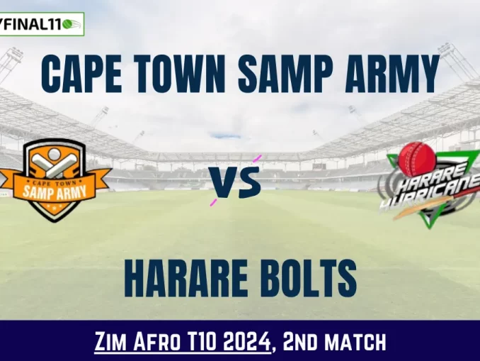 Get the best CTSA vs HB Dream11 Prediction fantasy team with CTSA vs HB Key player stats and pitch report for today's Zim Afro T10 2024.