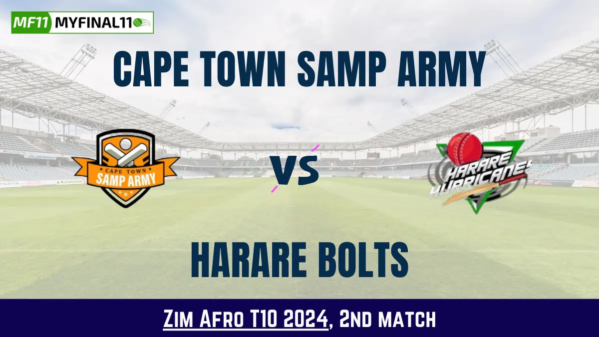 Get the best CTSA vs HB Dream11 Prediction fantasy team with CTSA vs HB Key player stats and pitch report for today's Zim Afro T10 2024.