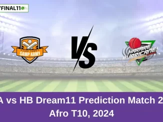 CTSA vs HB Dream11 Expert Prediction 2nd match of Zim Afro T10 Fantasy Guide By MyFinal11