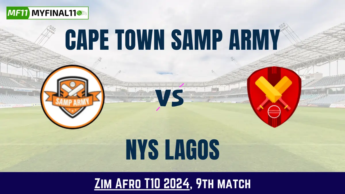 Get the best CTSA vs NYSL Dream11 Prediction fantasy team with CTSA vs NYSL Key player stats and pitch report for today's Zim Afro T10 2024.