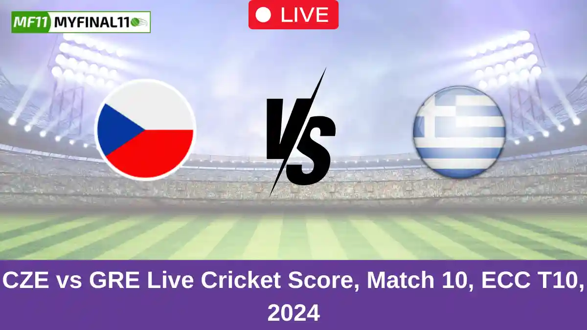 CZE vs GRE Live Cricket Score, Match 10, ECC T10, 2024