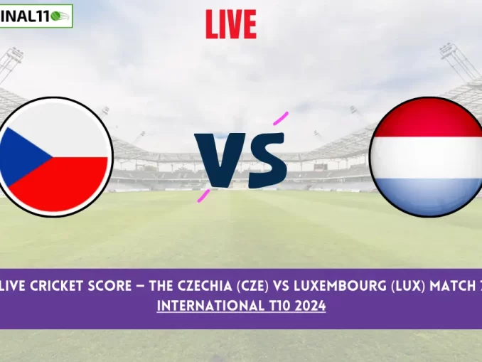 CZE vs LUX Live Score: Scorecard, Ball by Ball Commentary - Match 7, ECC International T10 2024