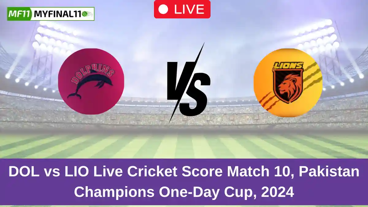 DOL vs LIO Live Cricket Score Match 10, Pakistan Champions One-Day Cup, 2024