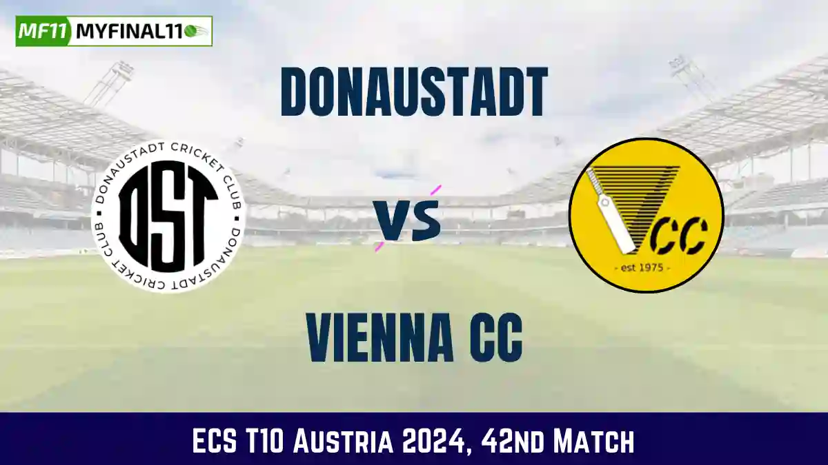 DST vs VCC Dream11 Prediction Today: Match 42 Pitch Report, and Player Stats | ECS T10 Austria 2024