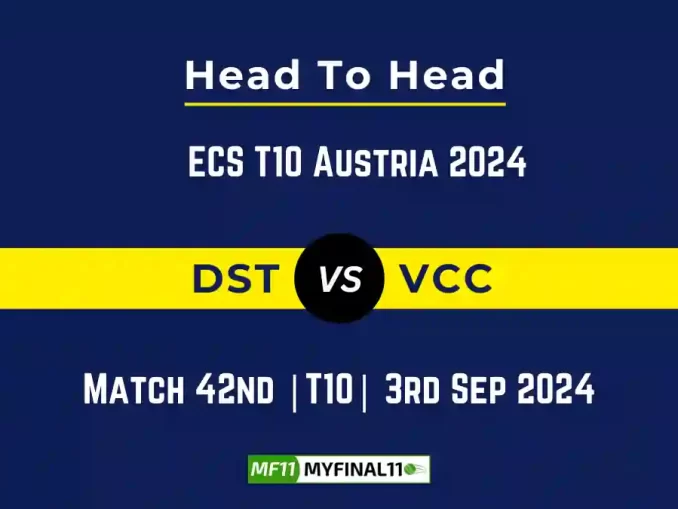 DST vs VCC Player Battle, Head to Head Team Stats, Team Record - ECS T10 Austria 2024