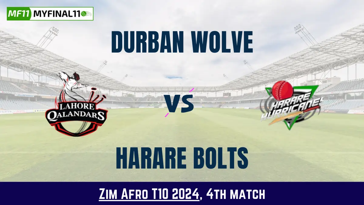 Get the best DW vs HB Dream11 Prediction fantasy team with DW vs HB Key player stats and pitch report for today's Zim Afro T10 2024.