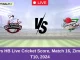 DW vs HB Live Cricket Score, Match 16, Zim Afro T10, 2024