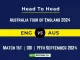 ENG vs AUS Player Battle, Head to Head Team Stats, Team Record - Australia tour of England 2024