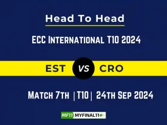 EST vs CRO Player Battle, Head to Head Team Stats, Team Record - ECC International T10 2024