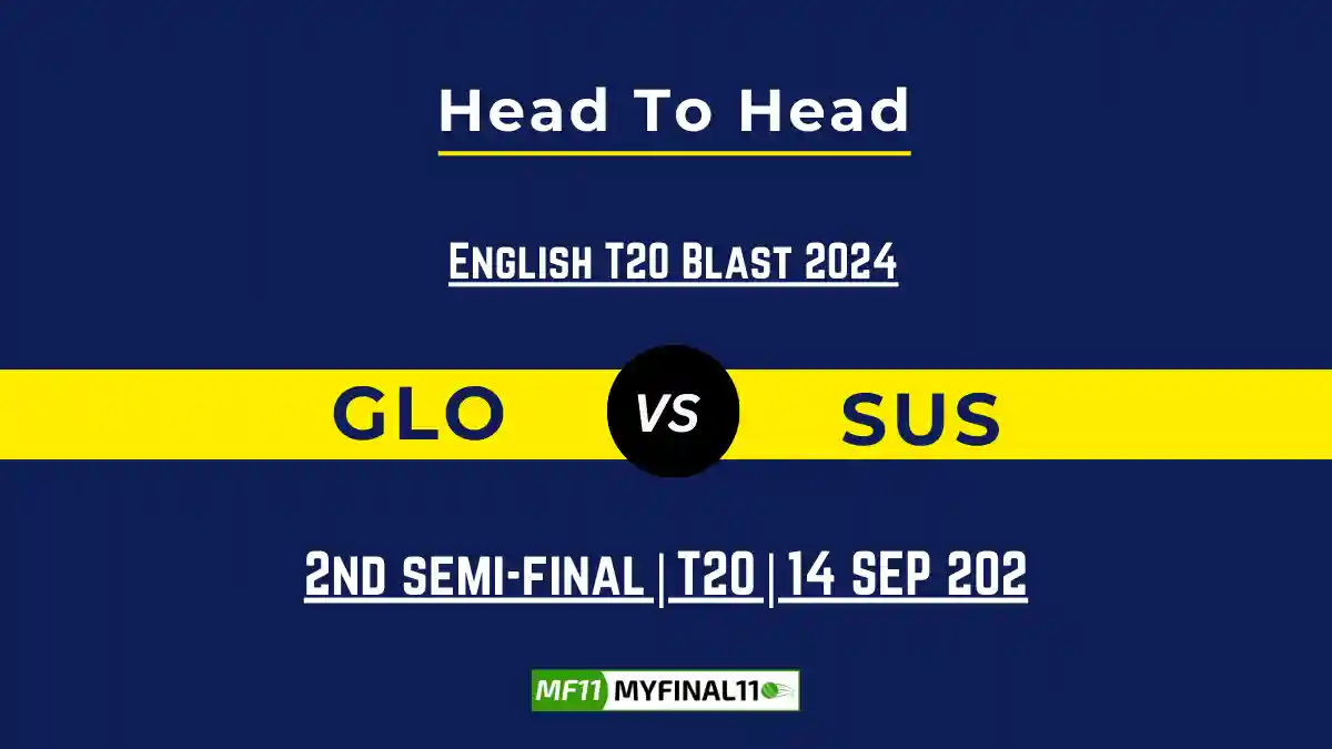 GLO vs SUS Player Battle, Head to Head Team Stats, Team Record - Ireland Inter-Provincial One-Day Cup 2024