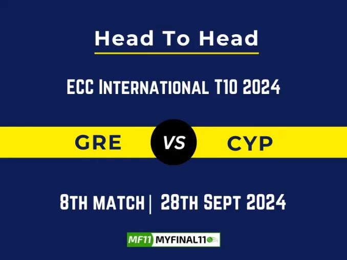 GRE vs CYP Player Battle, Head to Head Team Stats, Team Record - ECC International T10 2024