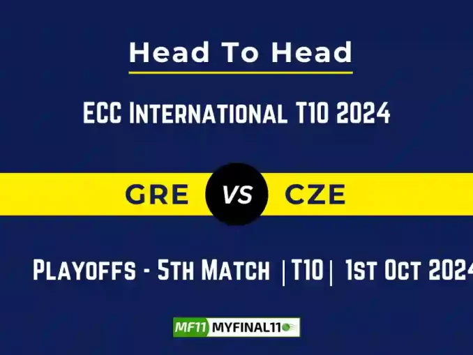 GRE vs CZE Player Battle, Head to Head Team Stats, Team Record - ECC International T10 2024