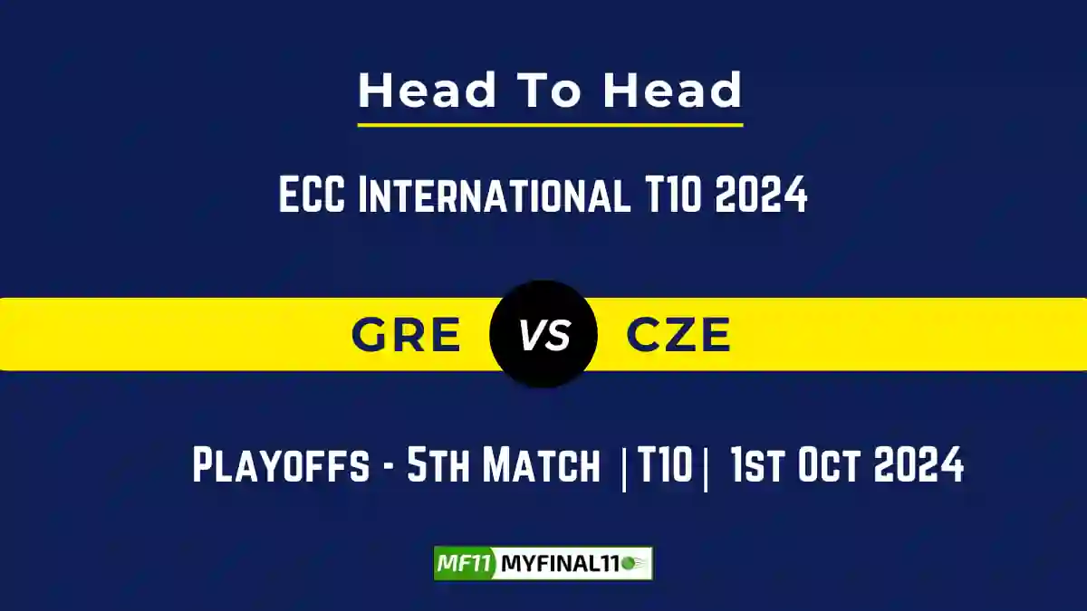 GRE vs CZE Player Battle, Head to Head Team Stats, Team Record - ECC International T10 2024