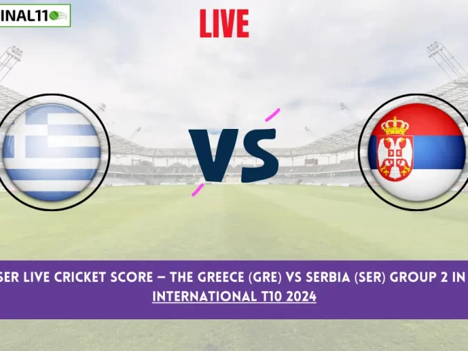 GRE vs SER Live Cricket Score — The Greece (GRE) vs Serbia (SER) Group 2 in the ECC International T10 2024 is set for September 27, 2024, 10:00 PM IST, at Cartama Oval.