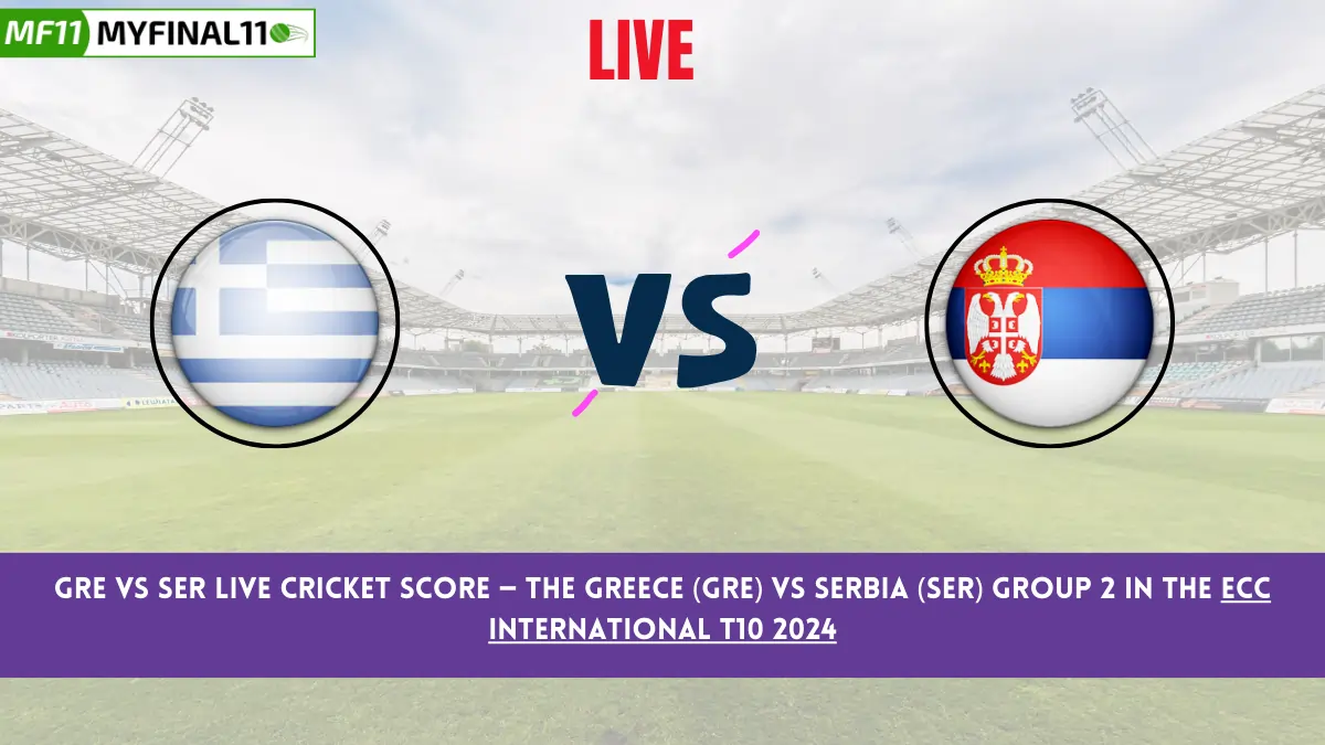 GRE vs SER Live Cricket Score — The Greece (GRE) vs Serbia (SER) Group 2 in the ECC International T10 2024 is set for September 27, 2024, 10:00 PM IST, at Cartama Oval.