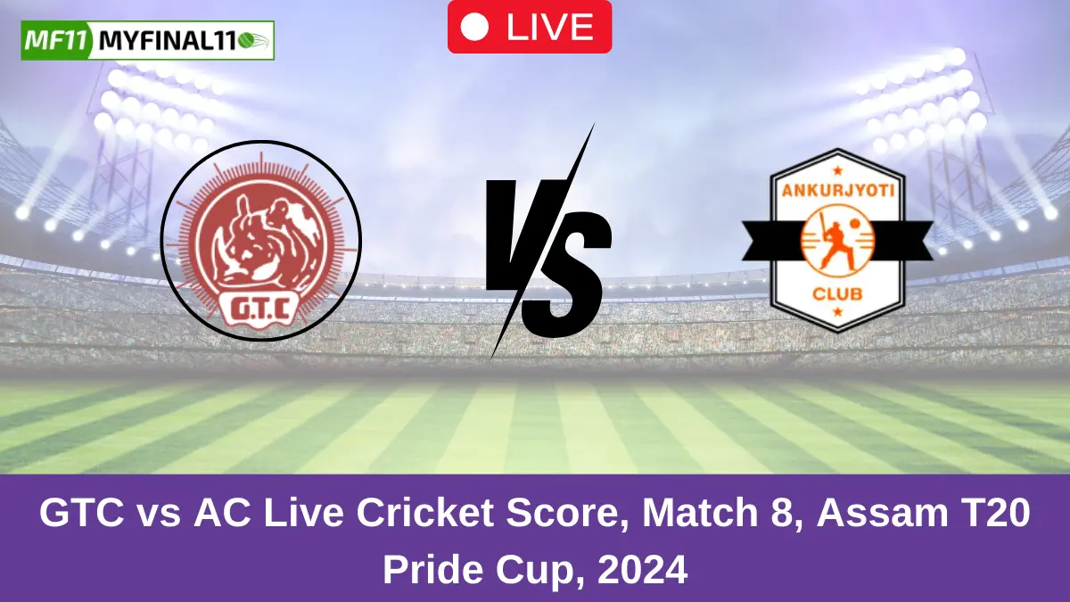 GTC vs AC Live Cricket Score, Match 8, Assam T20 Pride Cup, 2024