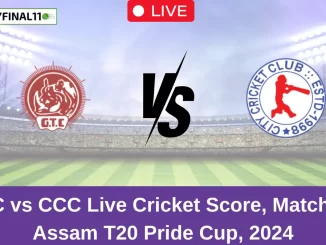 GTC vs CCC Live Cricket Score, Match 15, Assam T20 Pride Cup, 2024