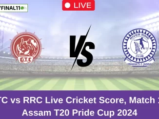 GTC vs RRC Live Score: Scorecard, Ball by Ball Commentary - Match 13, Assam T20 Pride Cup 2024