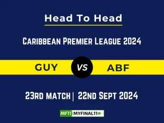 GUY vs ABF Player Battle, Head to Head Team Stats, Team Record - Caribbean Premier League 2024