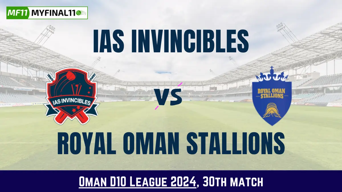 Get the best IAI vs ROS Dream11 Prediction fantasy team with IAI vs ROS Key player stats and pitch report for today's Oman D10 League 2024.