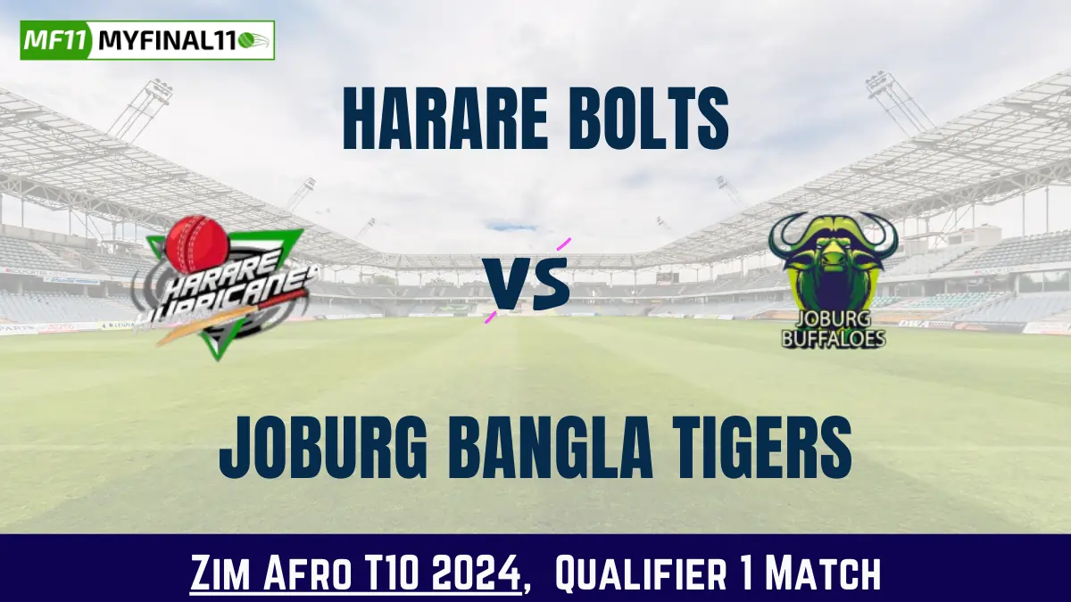 Get the best HB vs JBT Dream11 Prediction fantasy team with HB vs JBT Key player stats and pitch report for today's Zim Afro T10 2024.