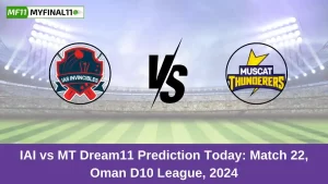 IAI vs MT Dream11 Prediction Today: Match 33 Pitch Report, and Key Player | Oman D10 League 2024