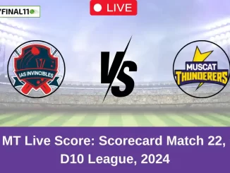 IAI vs MT Live Score Scorecard Match 22, Oman D10 League, 2024