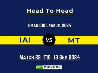 IAI vs MT Player Battle, Head to Head Team Stats, Player Record