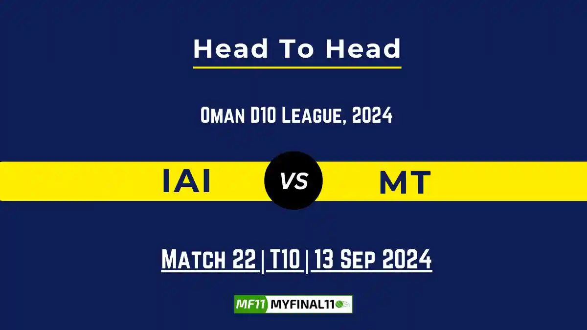 IAI vs MT Player Battle, Head to Head Team Stats, Player Record