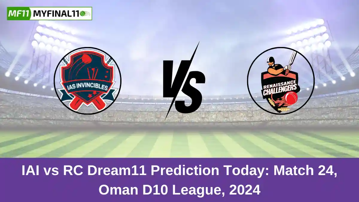 IAI vs RC Dream11 Prediction Today Match 24, Oman D10 League, 2024