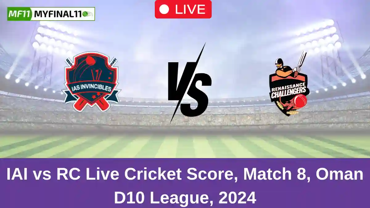 IAI vs RC Live Cricket Score, Match 8, Oman D10 League, 2024