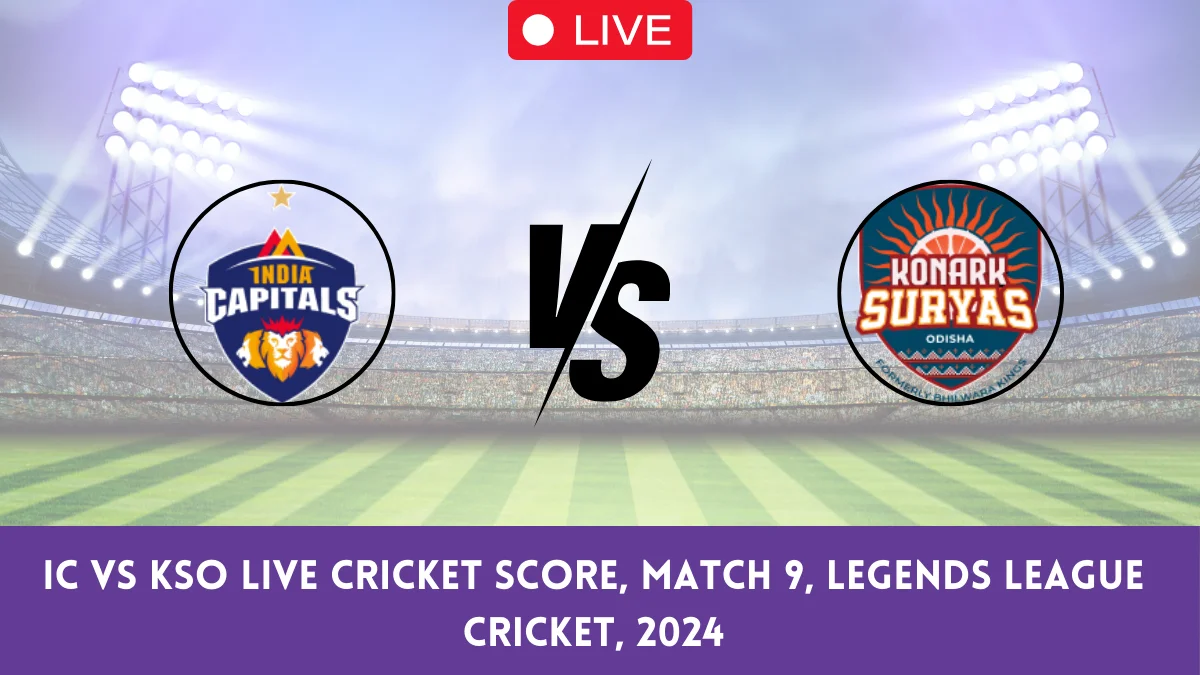 IC vs KSO Live Cricket Score, Match 9, Legends League Cricket, 2024