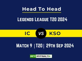 IC vs KSO Player Battle, Head to Head Team Stats, Team Record - Legends League T20 2024