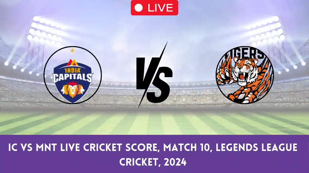 IC vs MNT Live Cricket Score, Match 10, Legends League Cricket, 2024