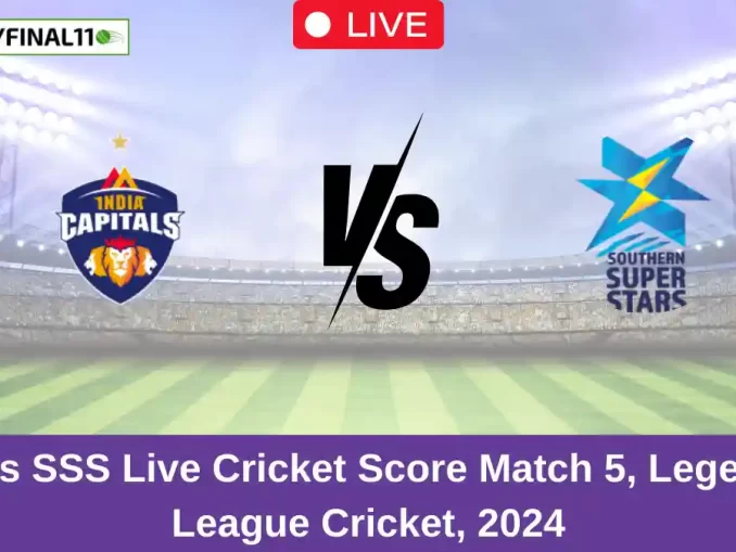 IC vs SSS Live Cricket Score Match 5, Legends League Cricket, 2024