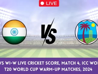 IN-W vs WI-W Live Cricket Score, Match 4, ICC Women's T20 World Cup Warm-up Matches, 2024