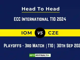 IOM vs CZE Player Battle, Head to Head Team Stats, Team Record - ECC International T10 2024