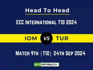 IOM vs TUR Player Battle, Head to Head Team Stats, Team Record - ECC International T10 2024