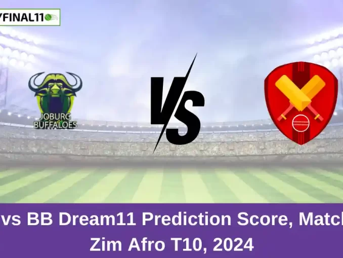 JBT vs BB Dream11 Prediction Score, Match 15, Zim Afro T10, 2024