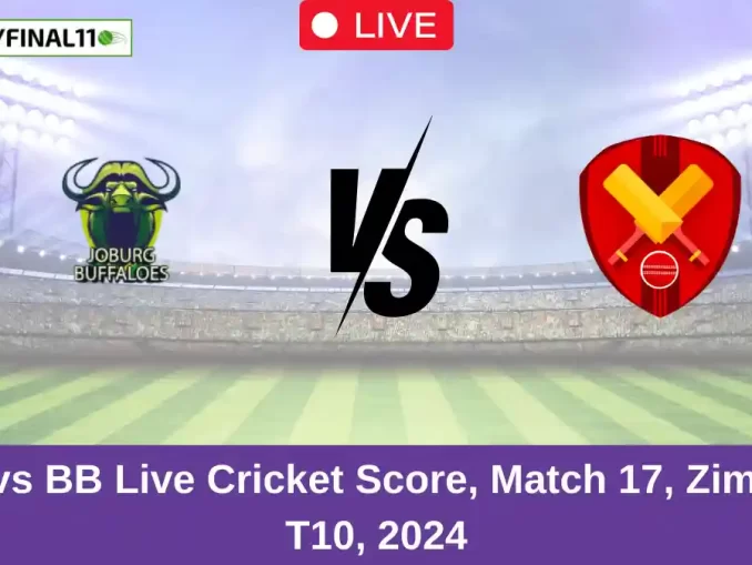 JBT vs BB Live Cricket Score, Match 17, Zim Afro T10, 2024