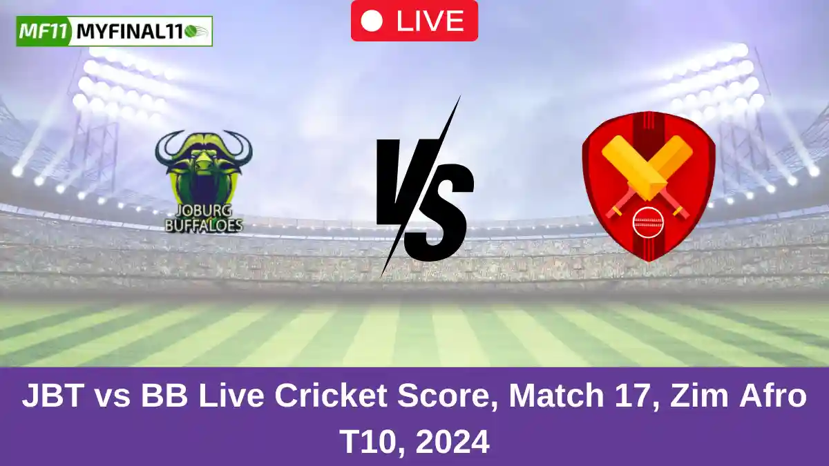 JBT vs BB Live Cricket Score, Match 17, Zim Afro T10, 2024