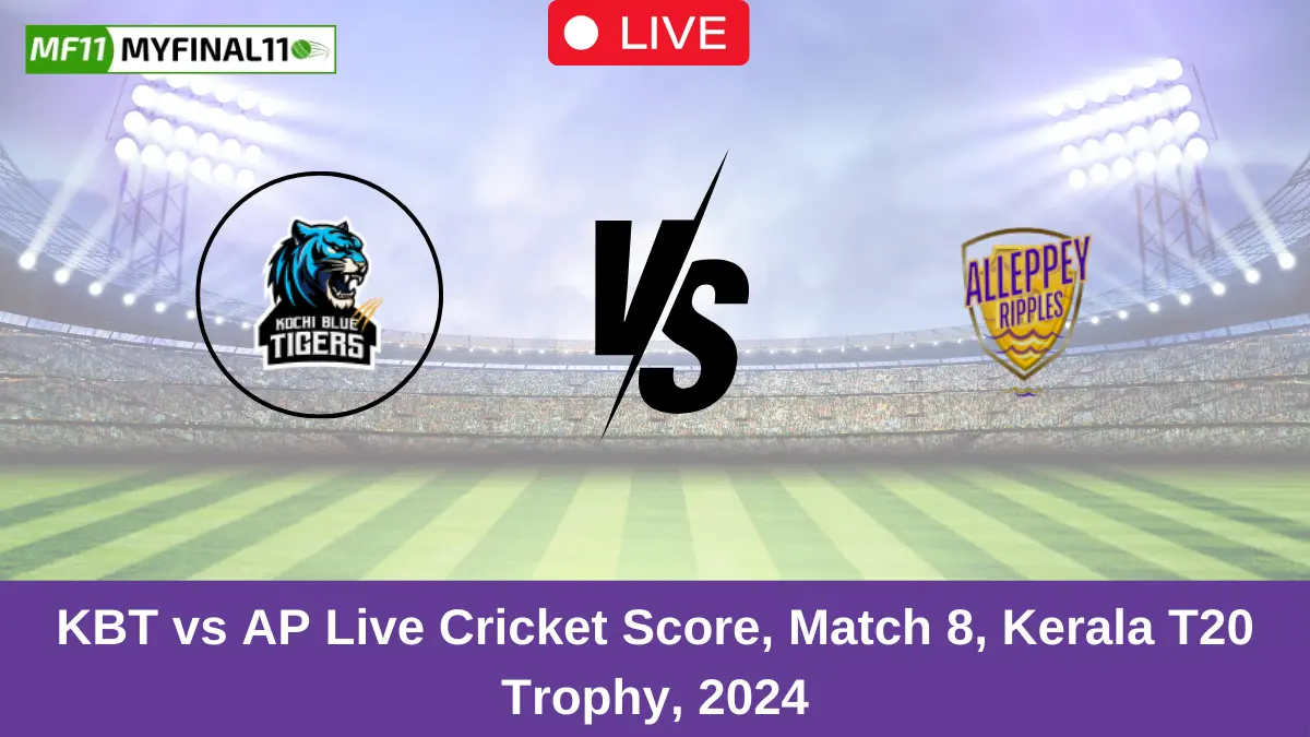 KBT vs AP Live Cricket Score, Match 8, Kerala T20 Trophy, 2024