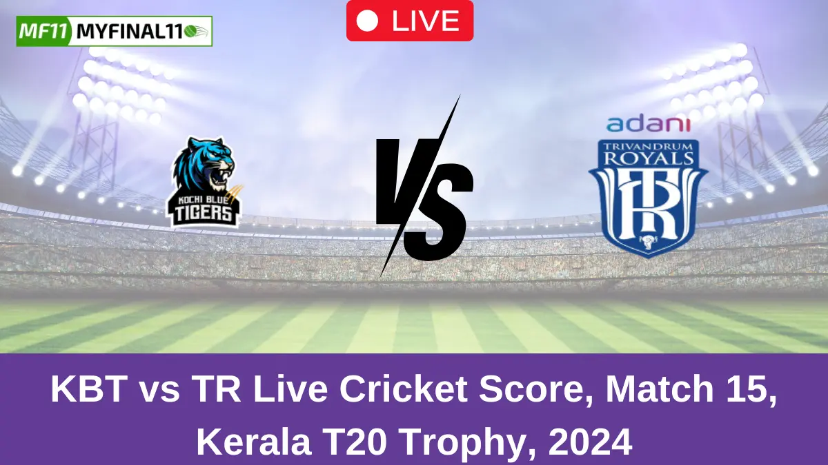 KBT vs TR Live Cricket Score, Match 15, Kerala T20 Trophy, 2024