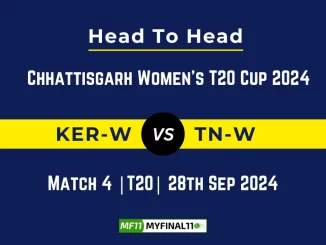 KER-W vs TN-W Player Battle, Head to Head Team Stats, Team Record - Chhattisgarh Women’s T20 Cup 2024