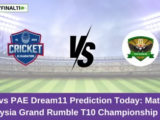 KLG vs PAE Dream11 Prediction Today: Match 7 Pitch Report, and Key Player | Malaysia Grand Rumble T10 Championship 2024