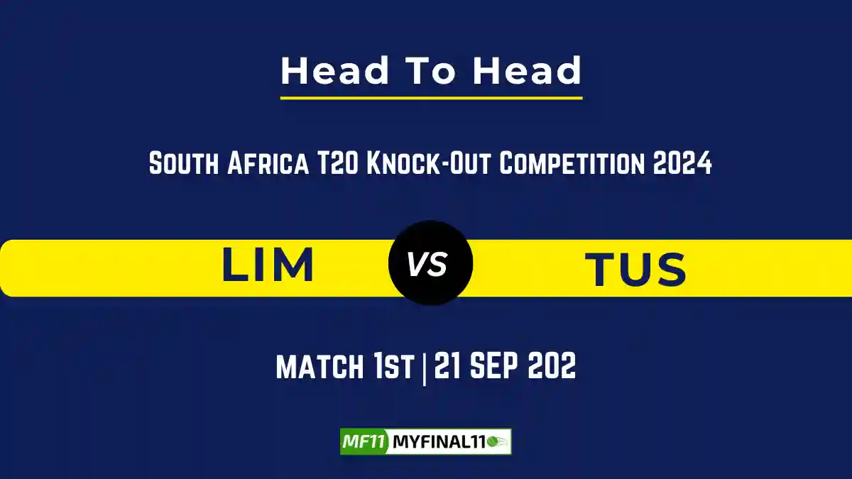 LIM vs TUS player battle Player Battle, Head to Head Team Stats, Team Record - Kerala T20 Trophy 2024