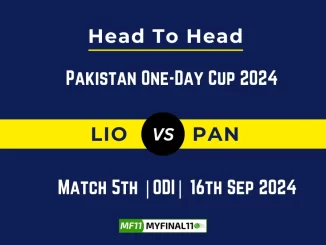 LIO vs PAN Player Battle, Head to Head Team Stats, Team Record - Pakistan One-Day Cup 2024